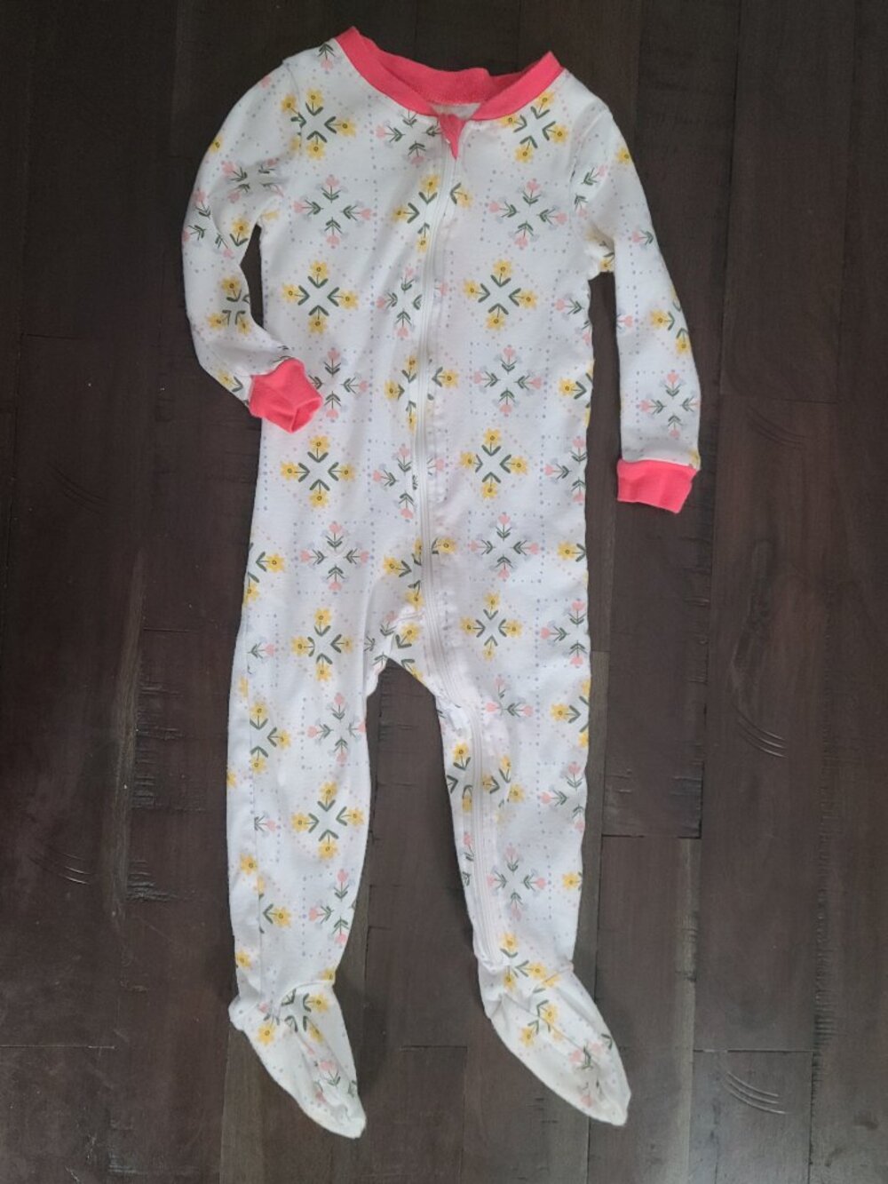 💙 Floral Footie Pajama